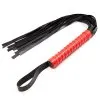 flogger fra dreamdirty 7 dels sort og rødt bondage sæt