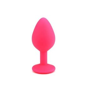 pink medium silikone buttplug