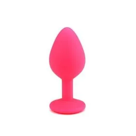 pink medium silikone buttplug