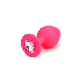 pink medium silikone buttplug