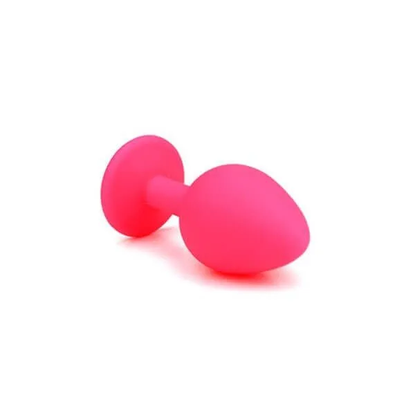 pink medium silikone buttplug