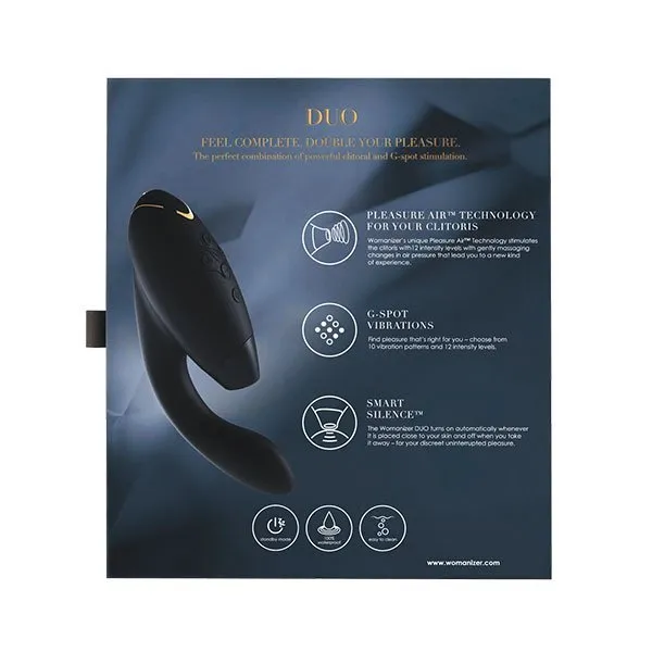 Sort Womanizer DUO dobbelt stimulator