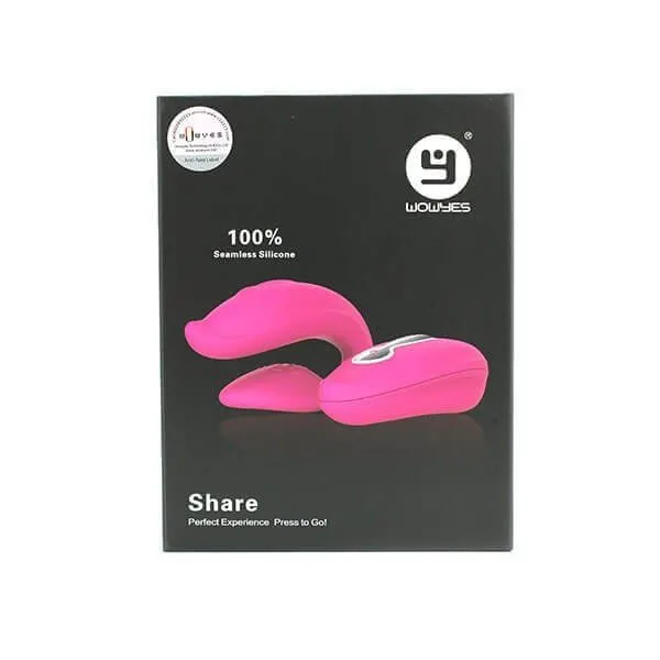 Share fjernbetjent par vibrator fra WowYes i indpakning