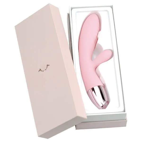 Pink elegant rabbit vibrator i silikone fra WowYes i æske