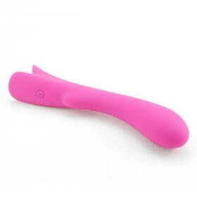 kurvet silikone G-punkts vibrator fra siden