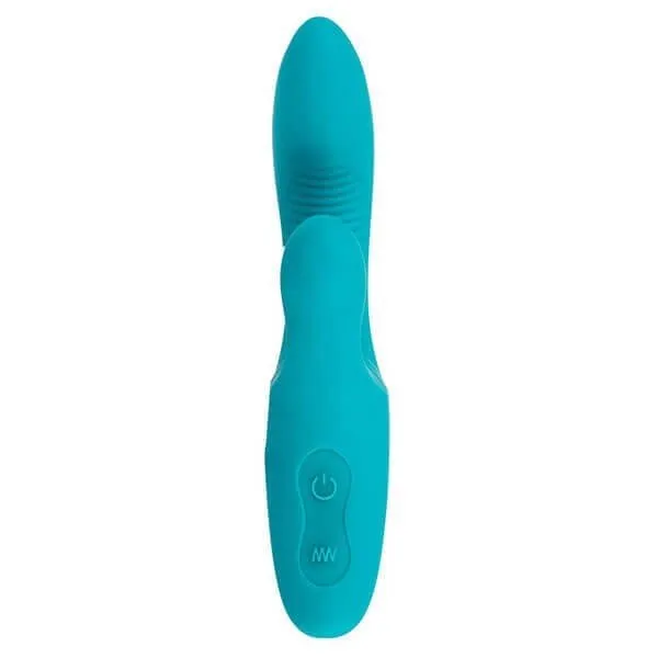 kurvet turkis rabbit vibrator fra Javida front