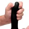 Squeeze-It - Squeezable Blød Sort Dildo 16 cm02