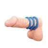 You2Toys Lust 3 Penisringe med Riller Sæt blaa02