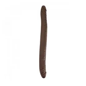 Dr. Skin Blød Brun Dobbelt Dildo 40 cm 01