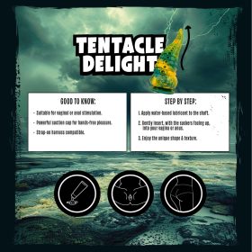 Mythical Mates – Tenacle delight Dildo 22CM med sugekop
