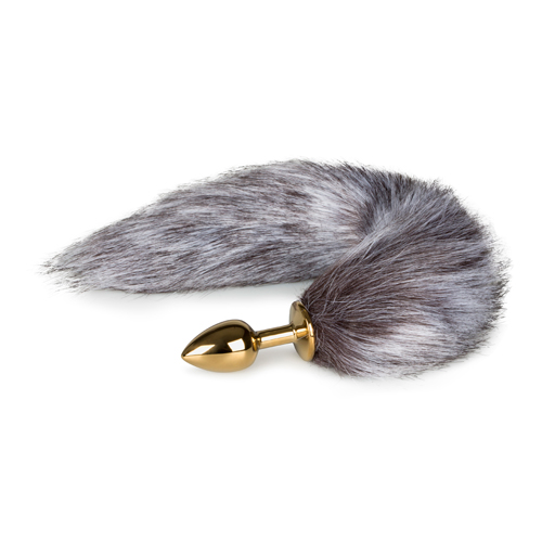 EasyToys Fox Tail Plug – Eksklusiv Metal Plug med Blød Rævehale - Guld